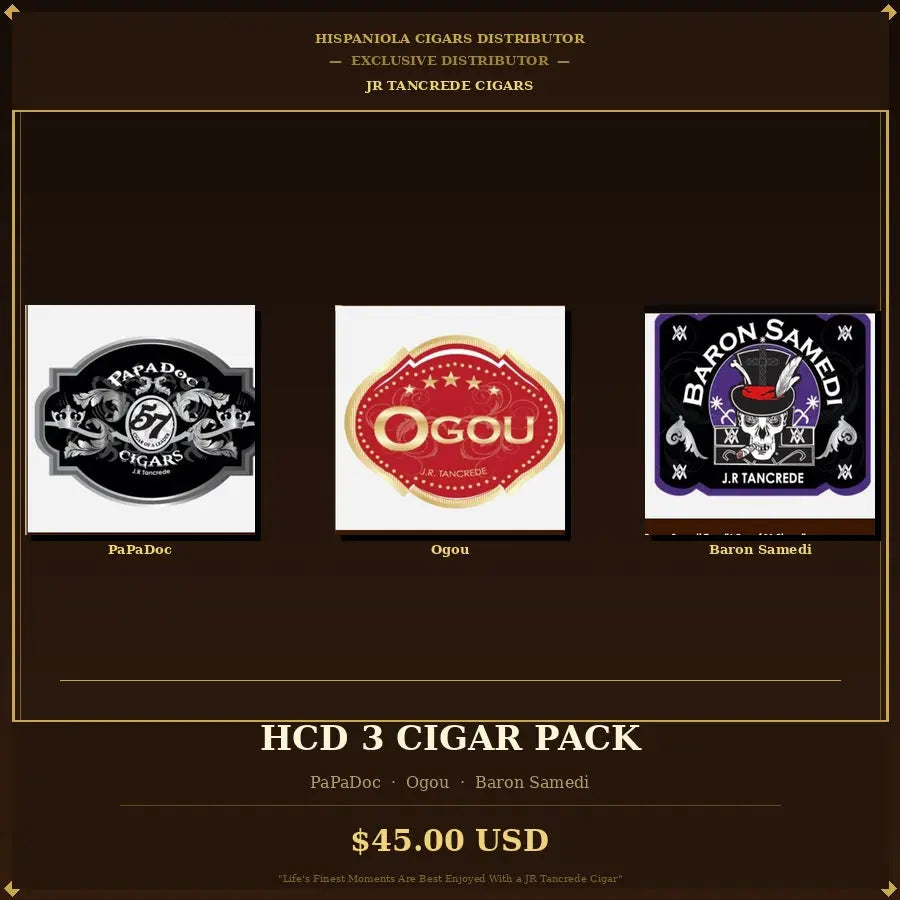 JR Tancrede Cigar Pack of 3 Cigars - HCD Premium Cigars ($45) Hispaniola Cigars Distributor JR Tancrede Cigars Hispaniola Cigars Distributor