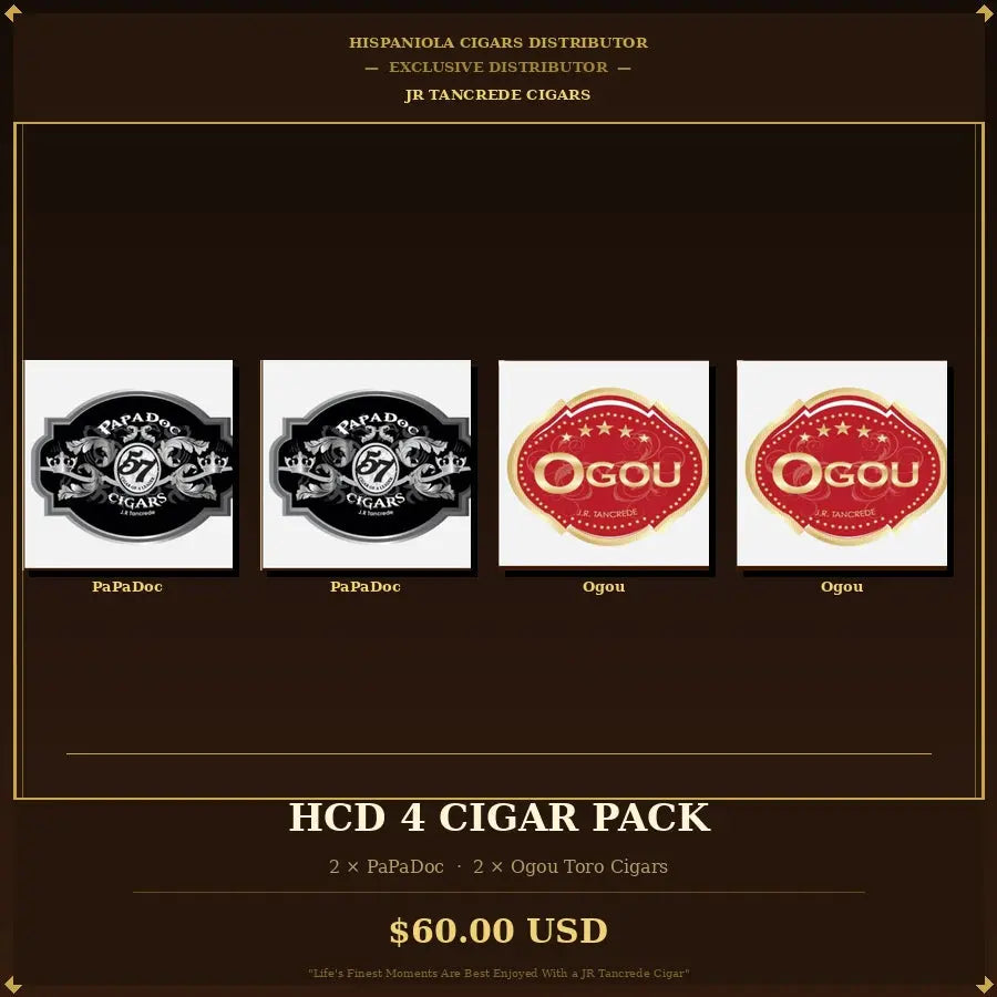JR Tancrede Cigar Pack of 4 - HCD Premium Cigars ($60) Hispaniola Cigars Distributor Hispaniola Cigars Distributor
