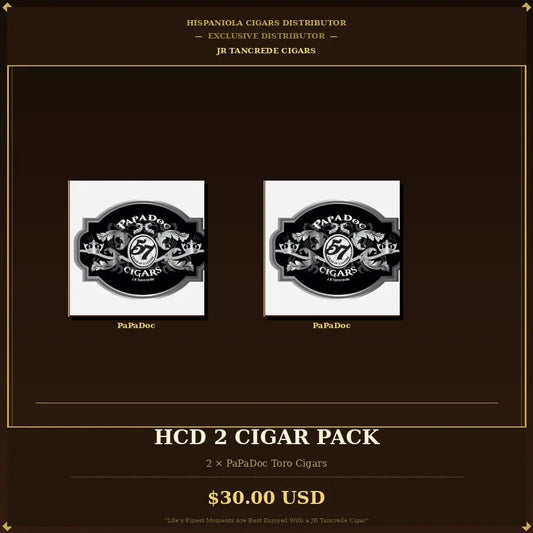 JR Tancrede Cigar Pack of 2 — HCD Premium Cigars ($ 30) Hispaniola Cigars Distributor  JR Tancrede Cigars  Hispaniola Cigars Distributor 
