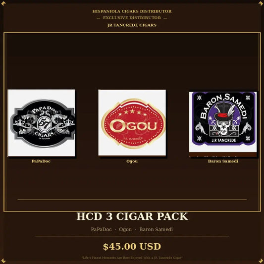 JR Tancrede Cigar Pack of 3 Cigars - HCD Premium Cigars ($45) Hispaniola Cigars Distributor  JR Tancrede Cigars  Hispaniola Cigars Distributor 