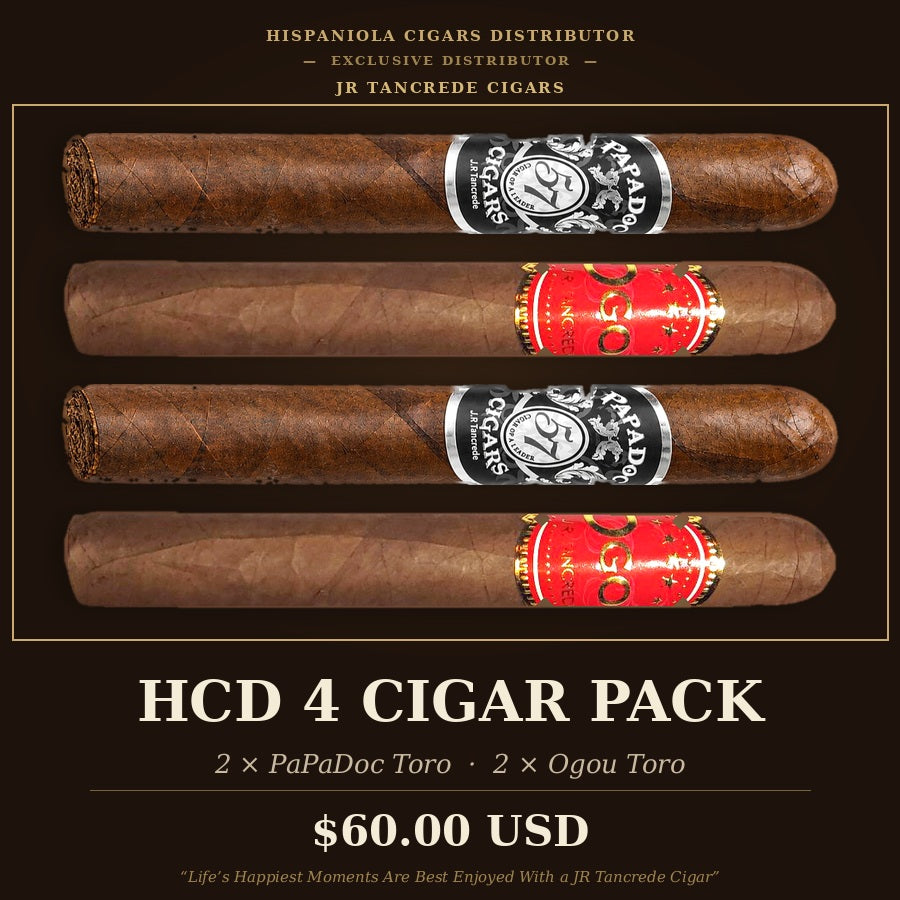 HCD 4 Cigar Pack: two PaPaDoc and two Ogou cigars by JR Tancrede
