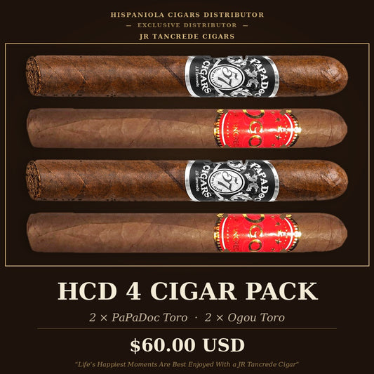 HCD 4 Cigar Pack: two PaPaDoc and two Ogou cigars by JR Tancrede